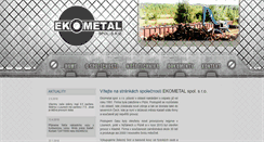Desktop Screenshot of ekometalkadan.cz